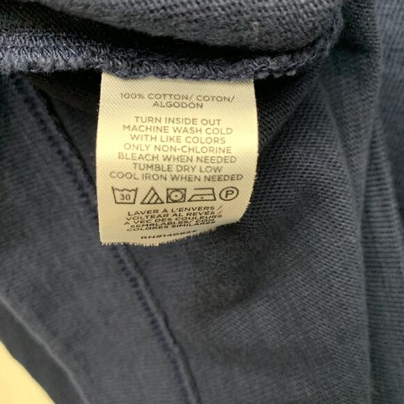 LOFT Blue Knit Boatneck Top Long Sleeve Button Trim Small NWT - Picture 4 of 5